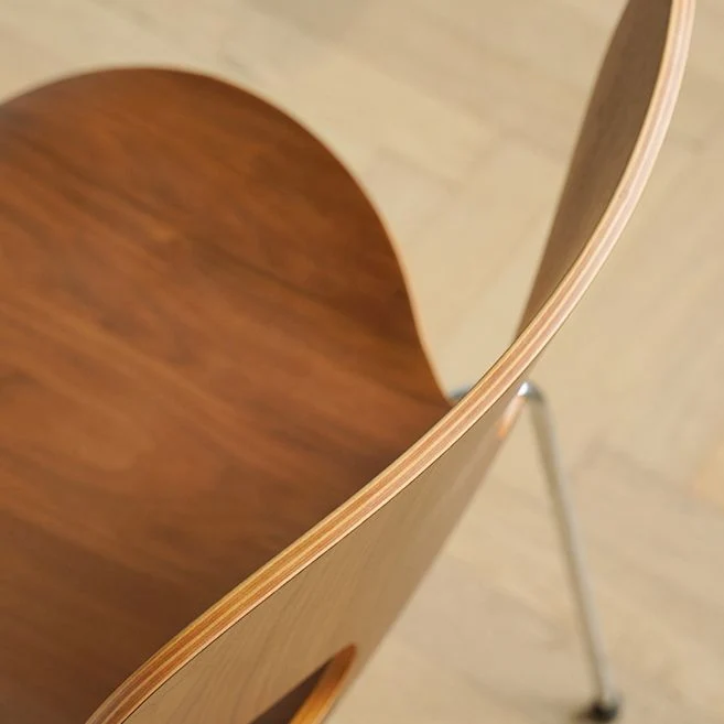 Sedia da pranzo larga 19,29 pollici per interni legno con sedia laterale stile moderno Clearhalo