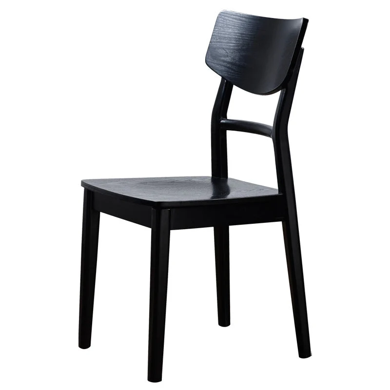 Sedia da pranzo laterale da cucina legno Sedia da pranzo laterale moderna con schienale aperto Clearhalo
