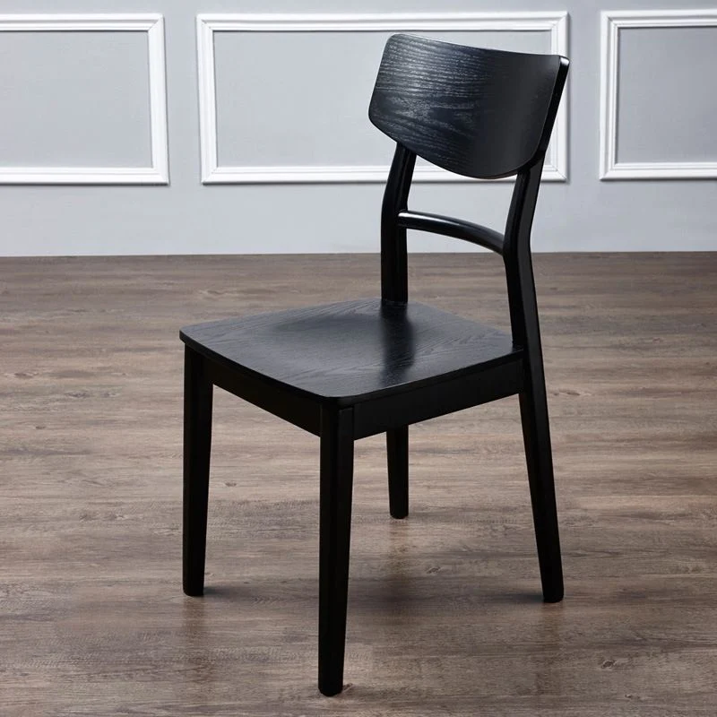 Sedia da pranzo laterale da cucina legno Sedia da pranzo laterale moderna con schienale aperto Clearhalo