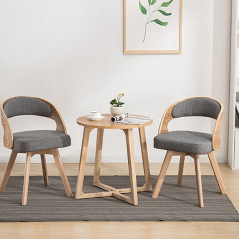 Sedia da pranzo laterale girevole contemporanea Sedia con schienale aperto per uso domestico Clearhalo