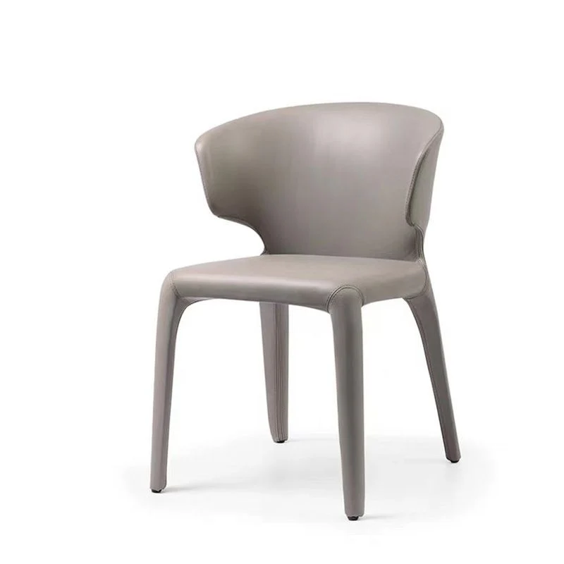 Sedia da pranzo laterale metallo stile moderno, sedie laterali senza braccioli per cucina Clearhalo