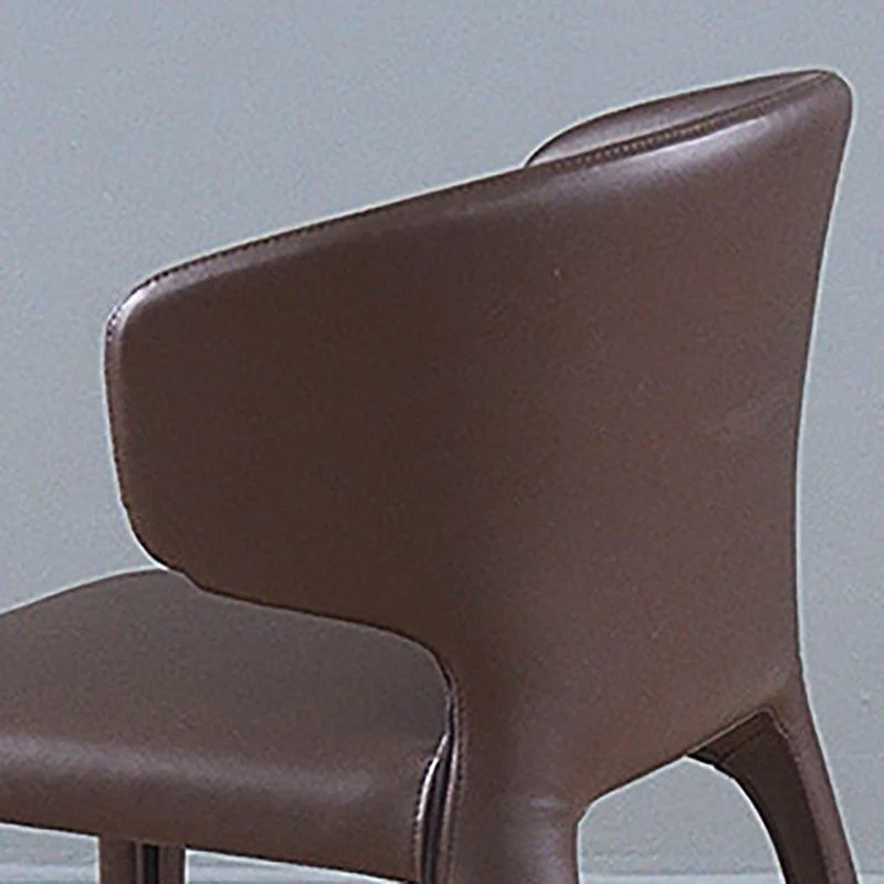 Sedia da pranzo laterale metallo stile moderno, sedie laterali senza braccioli per cucina Clearhalo