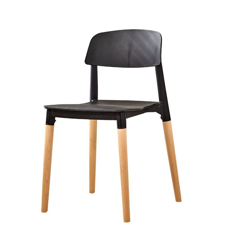 Sedia da pranzo laterale moderna bianca con apertura sullo schienale Sedia da pranzo laterale da cucina legno Clearhalo