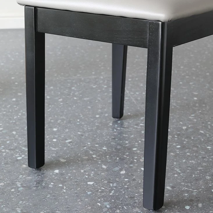Sedia da pranzo laterale moderna legno da 16'' con schienale ampio aperto per uso domestico Clearhalo