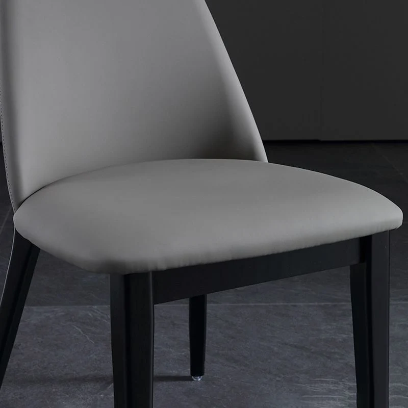 Sedia da pranzo laterale per cucina contemporanea Sedia Parsons con imbottitura Clearhalo