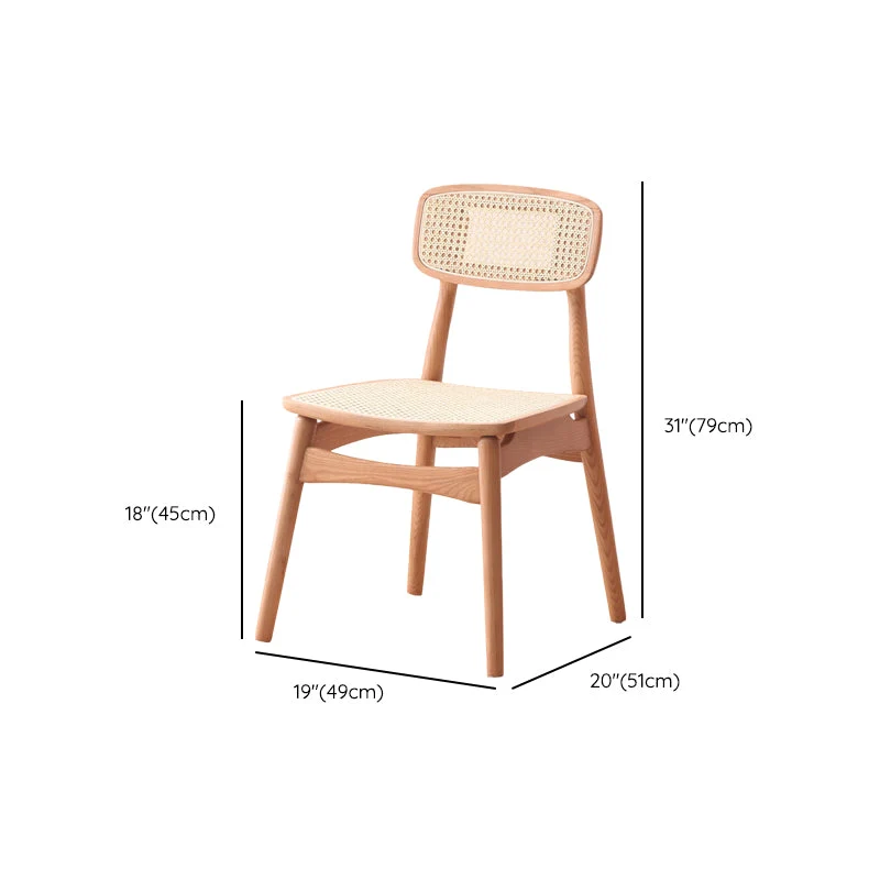 Sedia da pranzo laterale per cucina contemporanea legno Sedia da pranzo laterale con schienale aperto Clearhalo