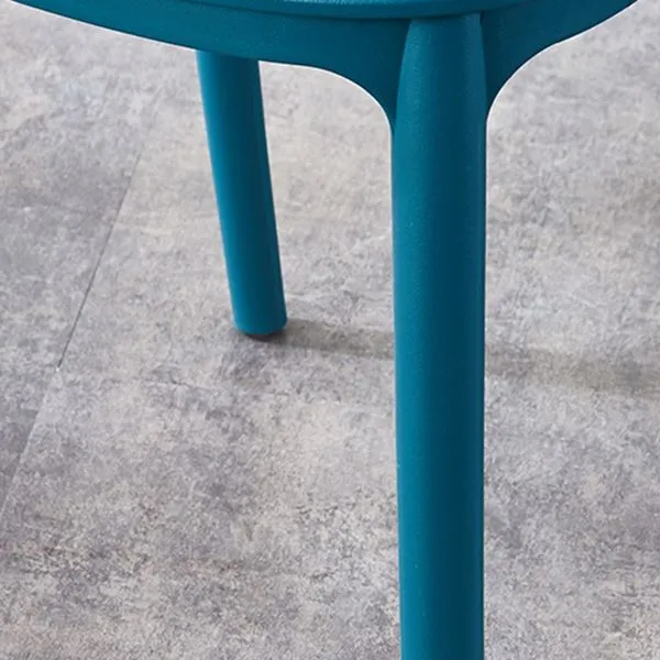 Sedia da pranzo laterale per uso domestico plastica con schienale aperto stile contemporaneo Clearhalo