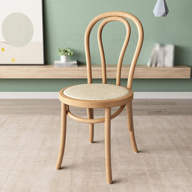 Sedia da pranzo laterale Windsor con schienale da cucina moderna Sedia da pranzo laterale legno massello Clearhalo