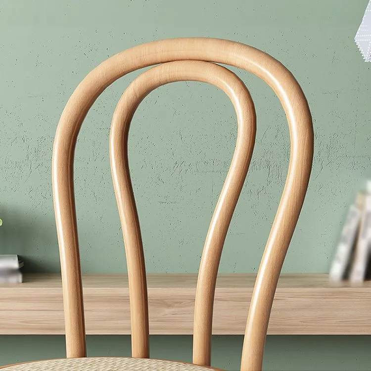 Sedia da pranzo laterale Windsor con schienale da cucina moderna Sedia da pranzo laterale legno massello Clearhalo