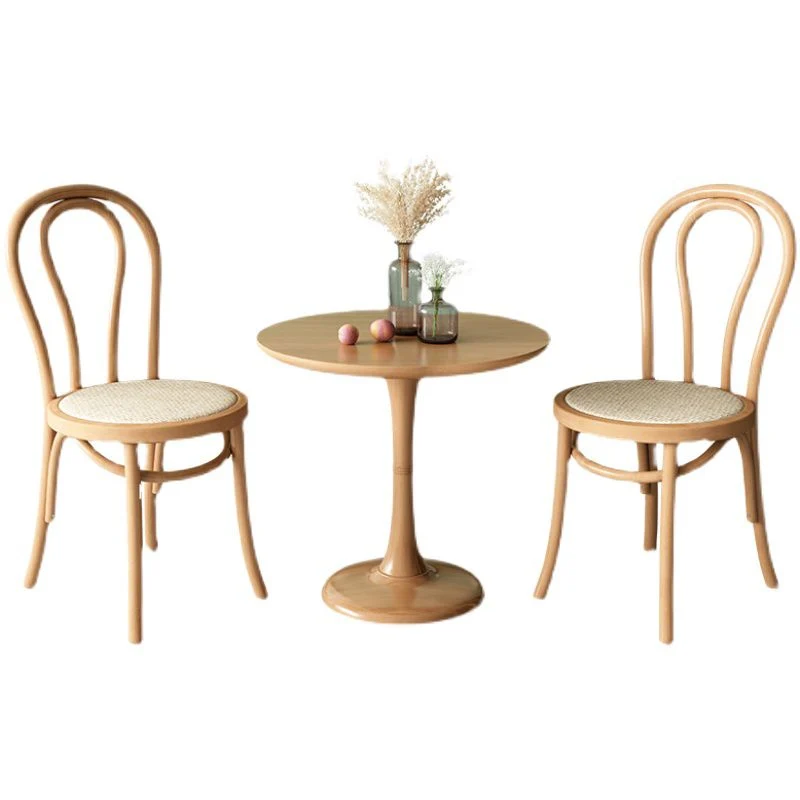 Sedia da pranzo laterale Windsor con schienale da cucina moderna Sedia da pranzo laterale legno massello Clearhalo