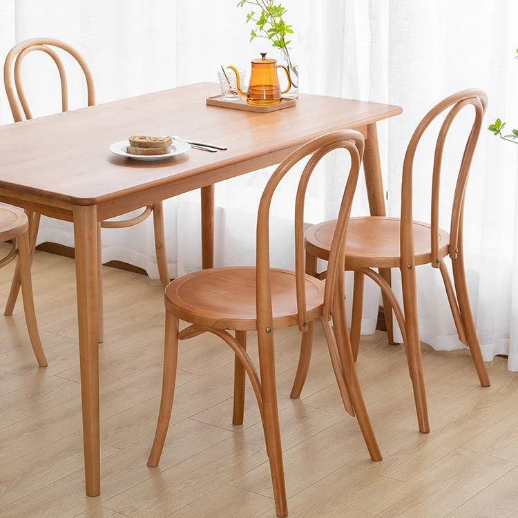 Sedia da pranzo legno massello per sala da pranzo stile tradizionale. Sedia laterale con schienale doghe Clearhalo