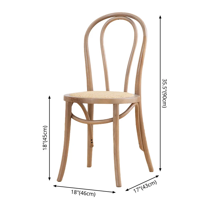 Sedia da pranzo legno massello per sala da pranzo stile tradizionale. Sedia laterale con schienale doghe Clearhalo