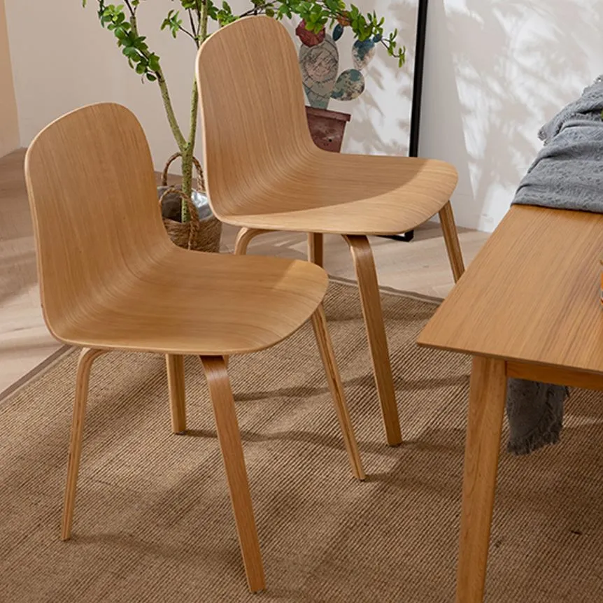 Sedia da pranzo legno massello stile moderno per sala da pranzo Clearhalo
