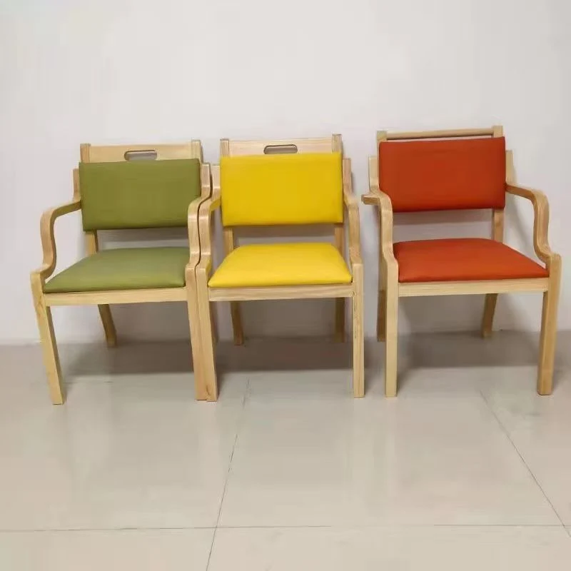 Sedia da pranzo legno per cucina contemporanea Sedia da pranzo con schienale aperto Clearhalo