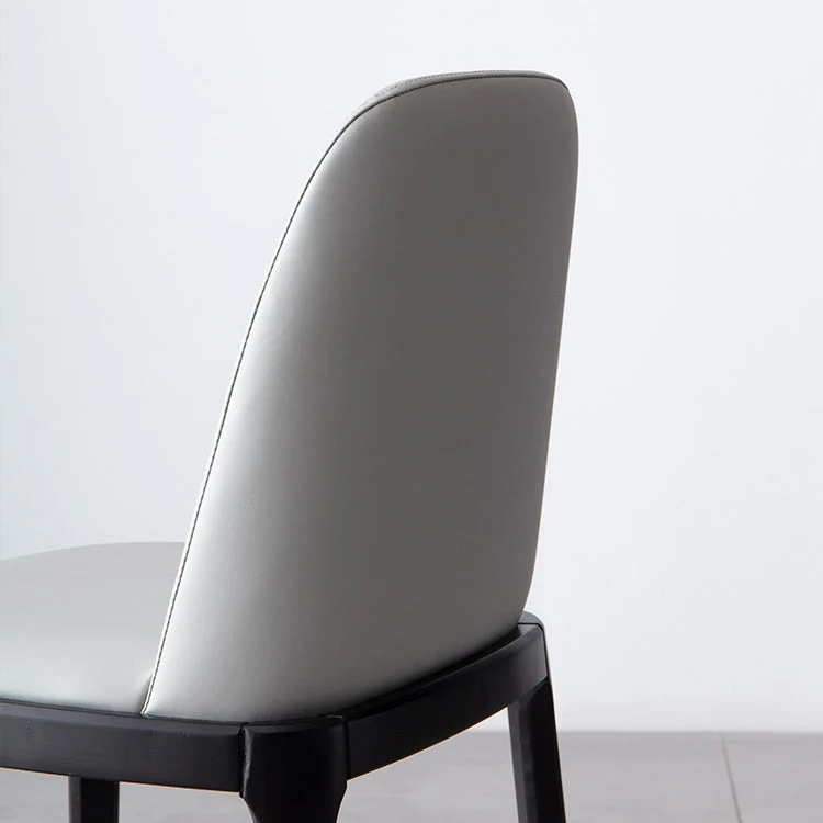 Sedia da pranzo legno stile glam Sedia singola senza braccioli per cucina Clearhalo