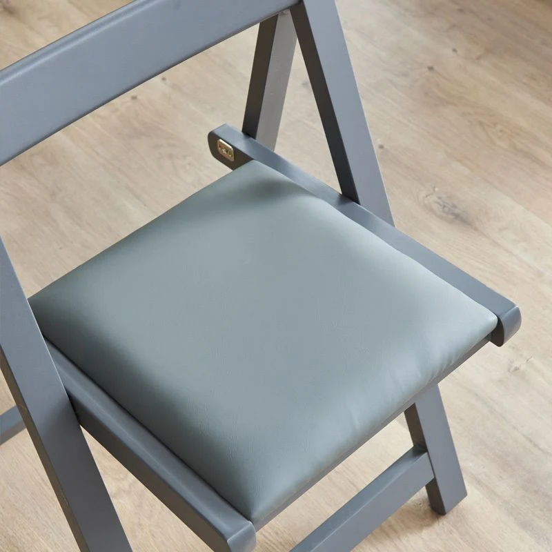 Sedia da pranzo legno stile nordico, sedia laterale con schienale aperto per sala da pranzo grigio Clearhalo