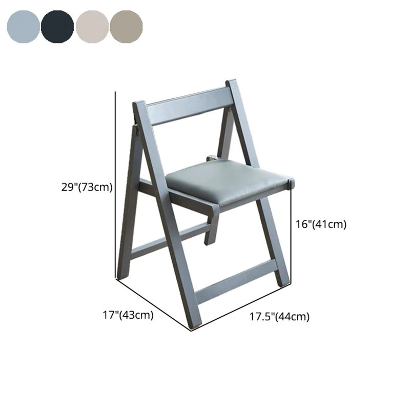 Sedia da pranzo legno stile nordico, sedia laterale con schienale aperto per sala da pranzo grigio Clearhalo