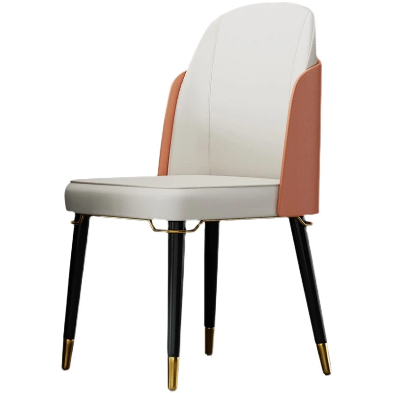 Sedia da pranzo legno stile nordico Sedie da pranzo senza braccioli pelle PU per uso domestico Clearhalo
