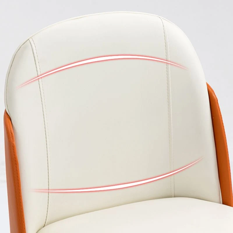 Sedia da pranzo legno stile nordico Sedie da pranzo senza braccioli pelle PU per uso domestico Clearhalo