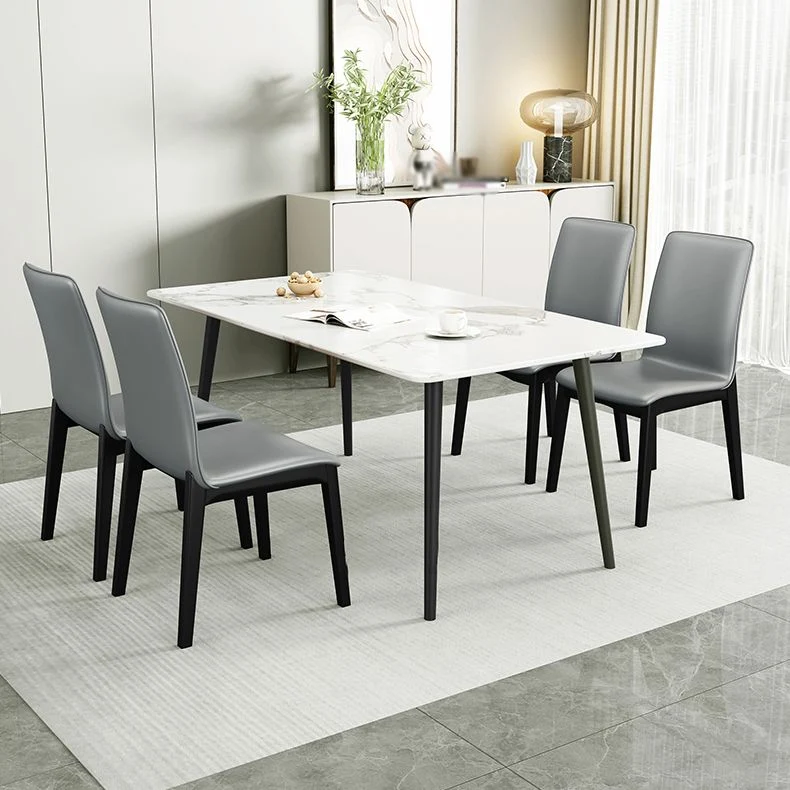 Sedia da pranzo legno stile scandinavo per sala da pranzo, schienale massiccio, senza braccioli (set di 2) Clearhalo