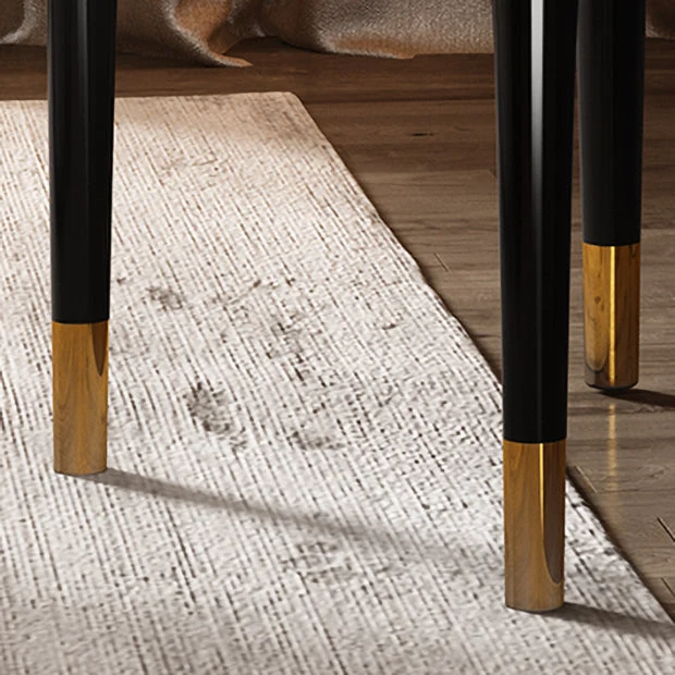Sedia da pranzo legno stile scandinavo Sedia da sala da pranzo corno di mucca senza braccioli Clearhalo