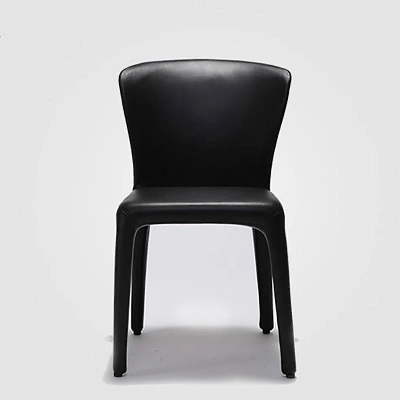 Sedia da pranzo metallo stile moderno Sedia singola laterale senza braccioli per cucina Clearhalo