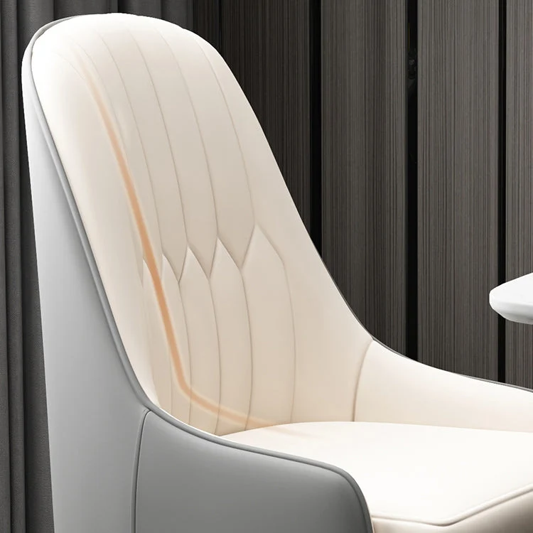Sedia da pranzo metallo stile scandinavo Parsons poltrona da sala da pranzo per la casa Clearhalo