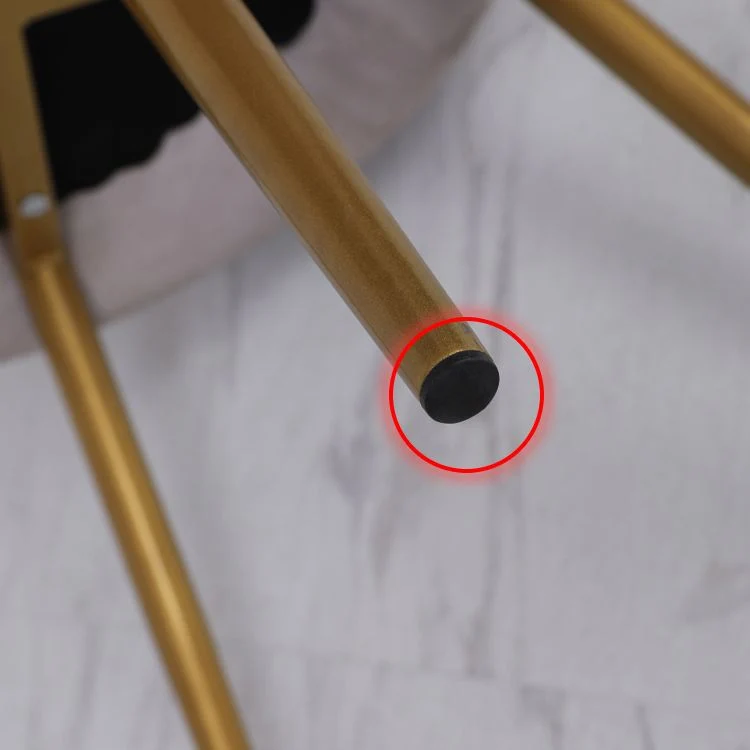 Sedia da pranzo metallo stile scandinavo per la casa, cuscino senza braccioli, sedia singola con schienale superiore e cor...