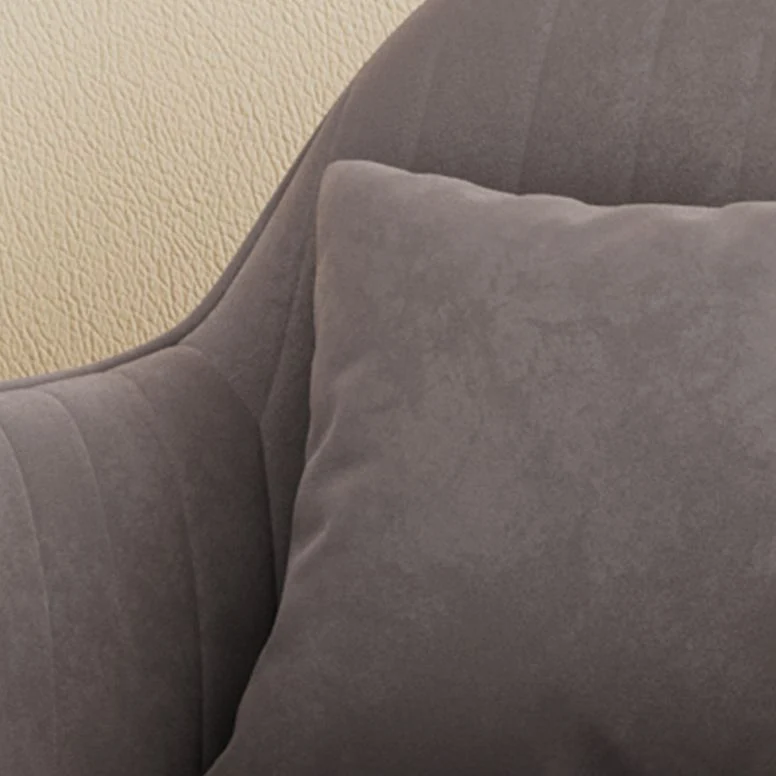Sedia da pranzo metallo stile scandinavo sedia imbottita per camera da letto con braccioli Clearhalo