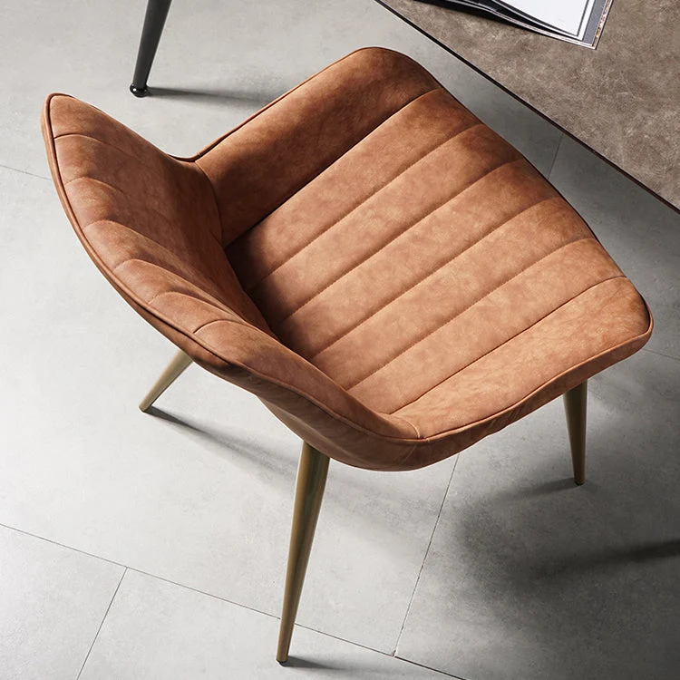 Sedia da pranzo metallo stile scandinavo Sedia Parsons senza braccioli per sala da pranzo Clearhalo