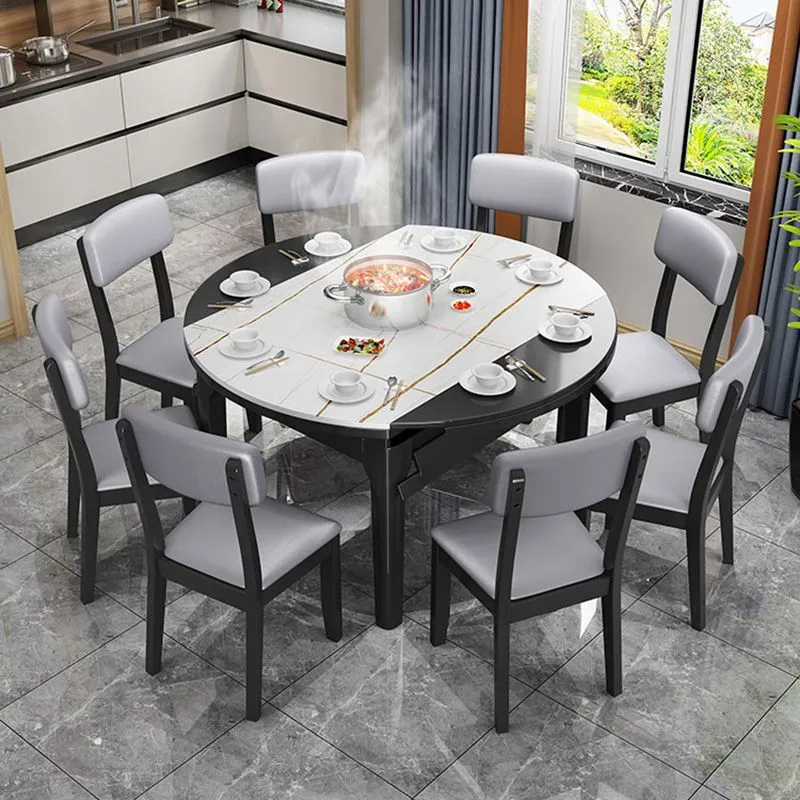 Sedia da pranzo moderna con finitura opaca, legno massello e pelle, con schienale aperto curvo Clearhalo