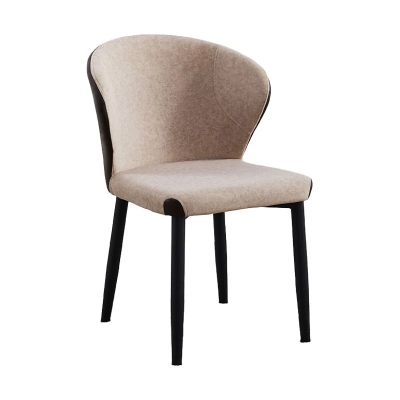 Sedia da pranzo moderna con finitura opaca. Sedia da pranzo con schienale pelle Clearhalo