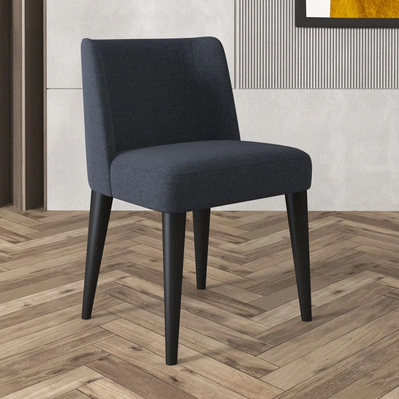 Sedia da pranzo moderna con schienale alto per interni ed esterni con gambe legno Clearhalo