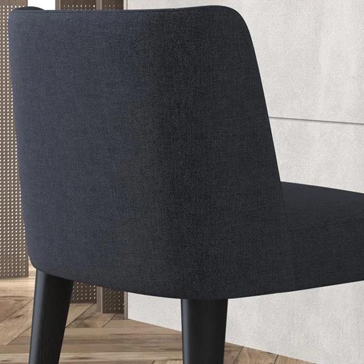 Sedia da pranzo moderna con schienale alto per interni ed esterni con gambe legno Clearhalo