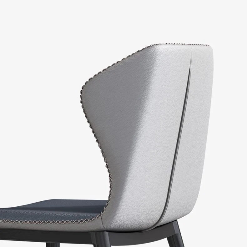 Sedia da pranzo moderna ecopelle Sedie da sala da pranzo metallo per uso domestico Clearhalo