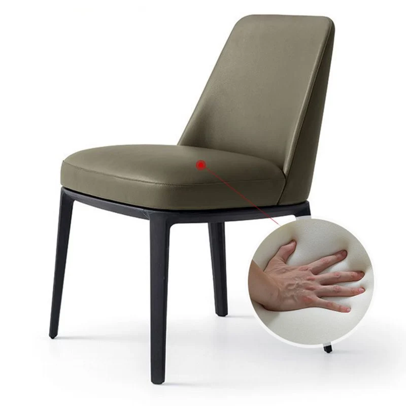 Sedia da pranzo moderna imbottita con sedia d'accento per la casa Clearhalo