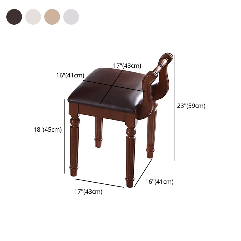 Sedia da pranzo moderna legno Sedia da pranzo singola con schienale aperto per uso domestico Clearhalo
