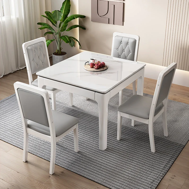 Sedia da pranzo moderna legno senza braccioli Sedia da pranzo laterale con schienale aperto Clearhalo