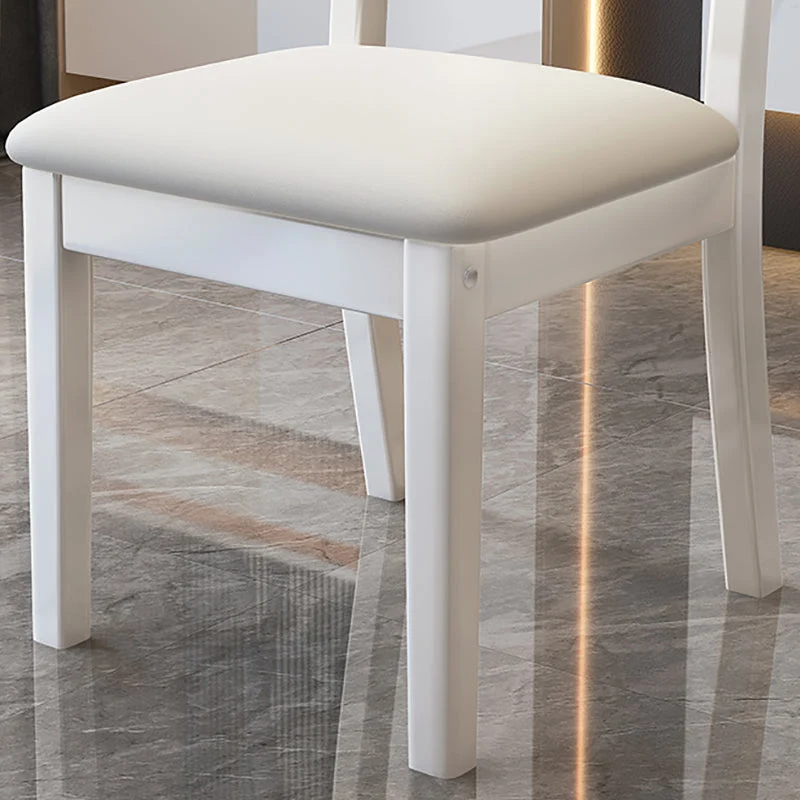 Sedia da pranzo moderna legno senza braccioli Sedia da pranzo laterale con schienale aperto Clearhalo