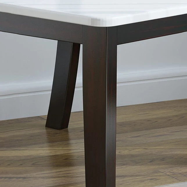 Sedia da pranzo moderna legno senza braccioli Sedia laterale da pranzo con schienale aperto per uso domestico Clearhalo