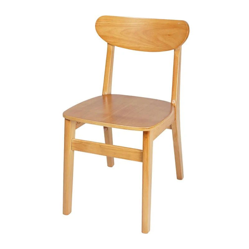 Sedia da pranzo moderna legno senza braccioli, con schienale aperto, per uso domestico (set di 2) Clearhalo