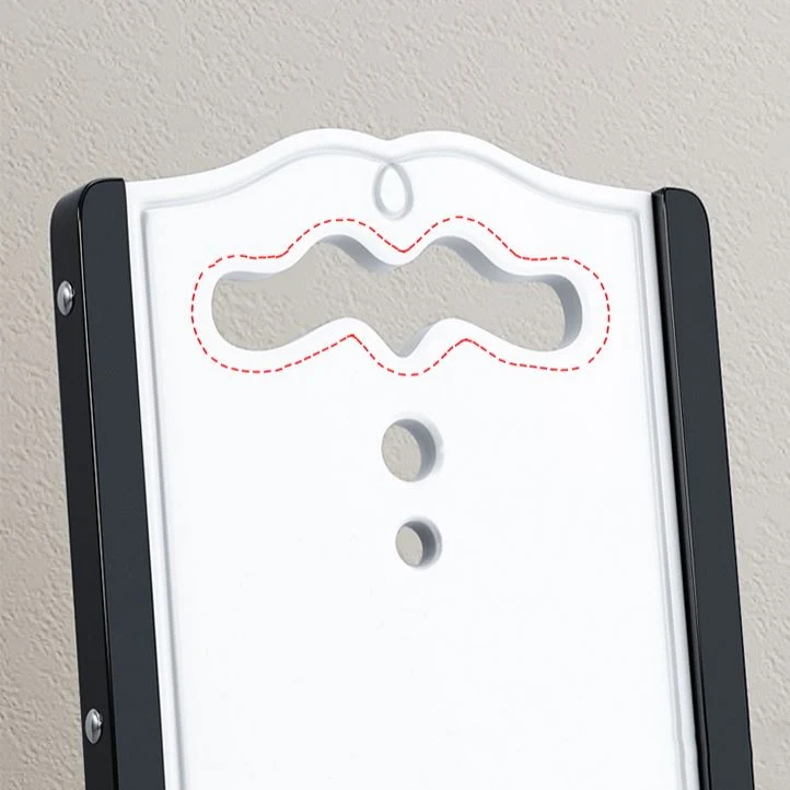 Sedia da pranzo moderna legno senza braccioli Sedia laterale con schienale aperto per uso domestico Clearhalo