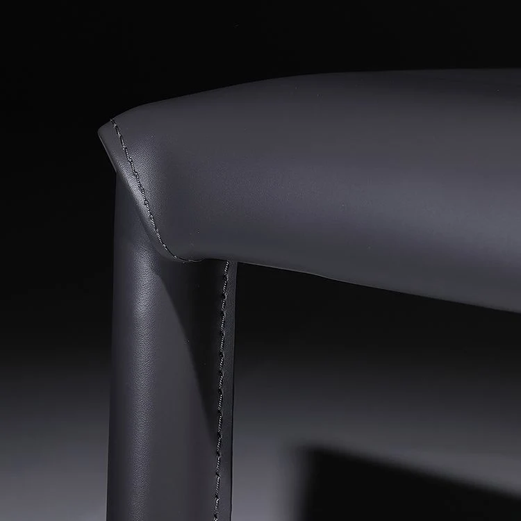 Sedia da pranzo moderna metallo per sala da pranzo, sedia con schienale massiccio senza braccioli Clearhalo