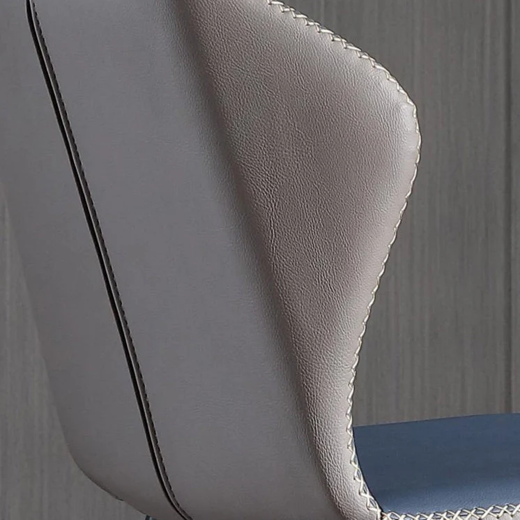 Sedia da pranzo moderna metallo senza braccioli Wingback Parsons Chair per uso domestico Clearhalo