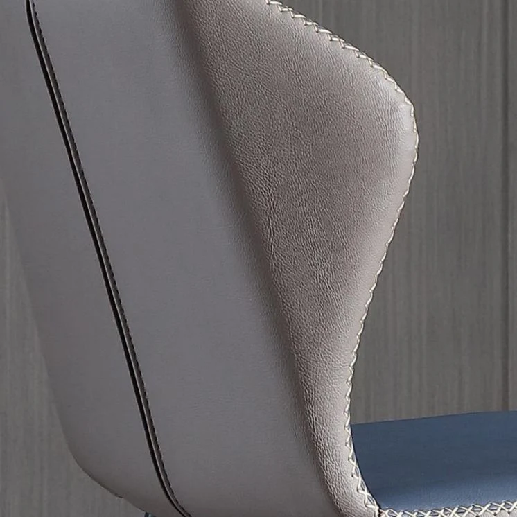 Sedia da pranzo moderna metallo senza braccioli Wingback Parsons Chair per uso domestico Clearhalo