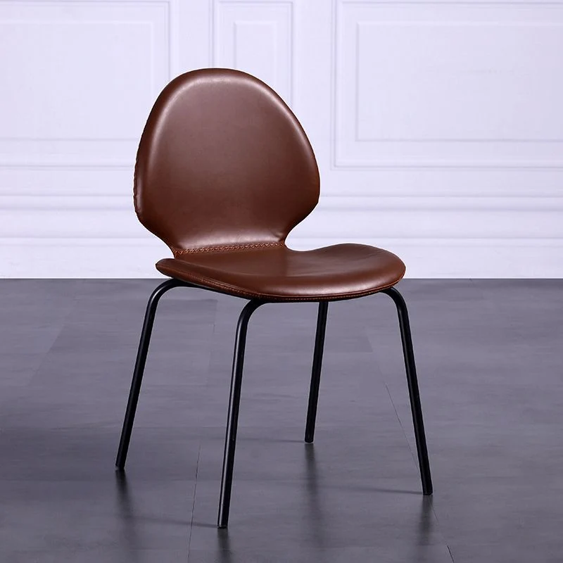 Sedia da pranzo moderna pelle PU con sedia laterale per uso domestico Clearhalo