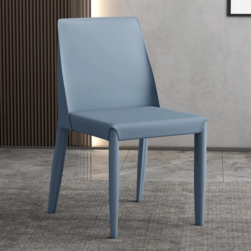 Sedia da pranzo moderna pelle Parsons Chair con finitura opaca per cucina Clearhalo
