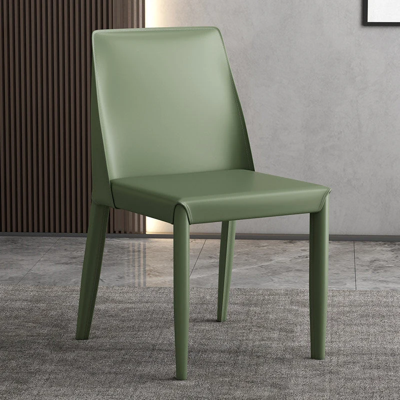 Sedia da pranzo moderna pelle Parsons Chair con finitura opaca per cucina Clearhalo