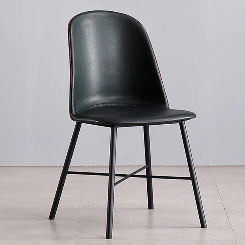 Sedia da pranzo moderna pelle per interni con sedia laterale per sala da pranzo Clearhalo