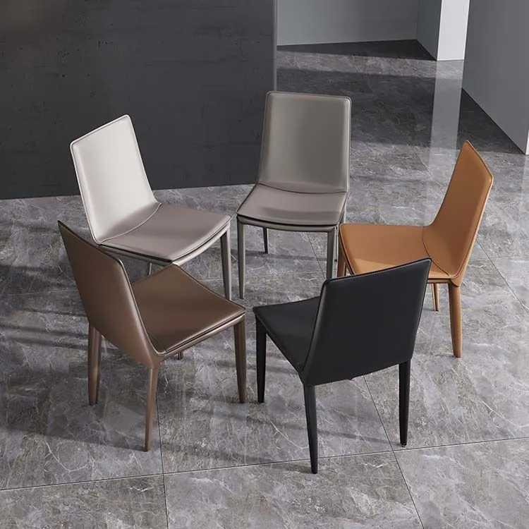 Sedia da pranzo moderna pelle Sedia da pranzo Parsons da cucina Clearhalo